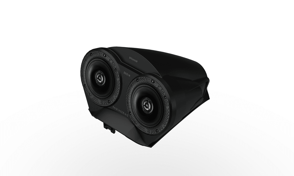 Audio mount device for ATV