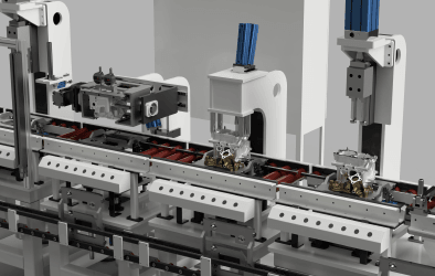 Cylinder head assembly 3d rendered image